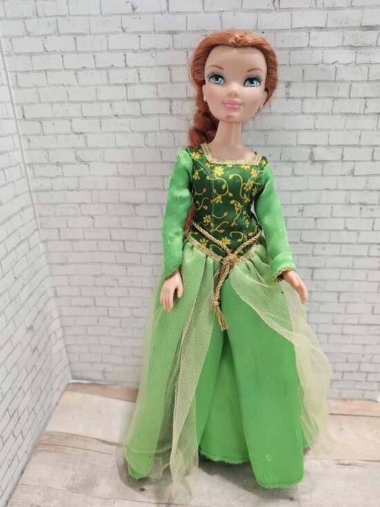 Disney Other - 2007 MGA Shrek Princess Fiona Kung Fu Action Doll Green Dress Working Kick